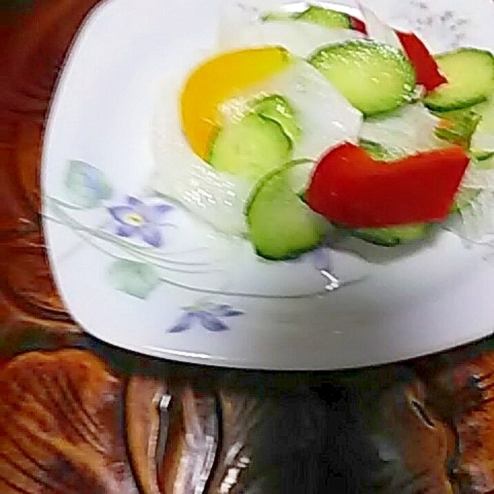 彩り野菜のオリーブオイルサラダ